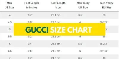 gucci clothing spec sizing chart|Gucci shoe size chart youth.